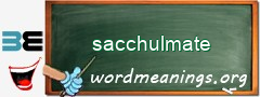 WordMeaning blackboard for sacchulmate